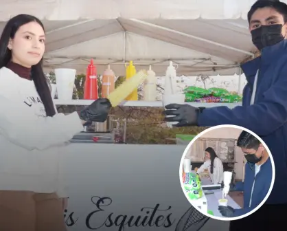 Con esfuerzo y sabor, Daniela y Juan Carlos emprenden su negocio de elotes y esquites en Culiacán