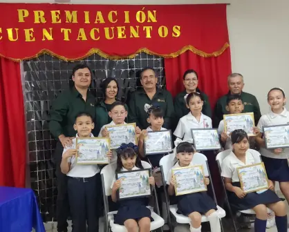 Niños cuentacuentos de la Emiliano Zapata, de Villa Juárez Navolato hacen brillar su talento literario