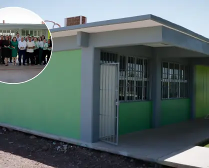 El plantel Cobaes 130  de La Conquista, en Culiacán, estrena cancha y oficinas administrativas 