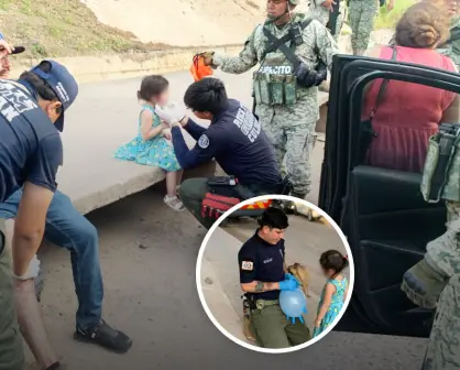 Cuando la empatía se viste de héroe: paramédico consuela a niña tras accidente en Culiacán
