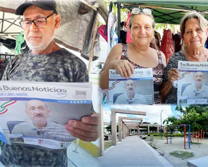 Se entrega primera edición del nuevo periódico Tus Buenas Noticias al Sector Flores Magón de Mazatlán