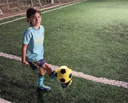 Aitana Valentina es la niña de Alturas del Sur en Culiacán que sueña con brillar en el Club América
