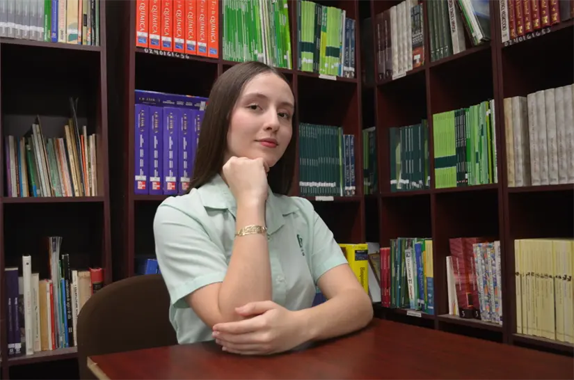 “Haz siempre las cosas con amor”: Andrea Montenegro, la joven oradora que inspira desde COBAES 24 “Gral. Emiliano Zapata” en Culiacán. Foto: Juan Madrigal