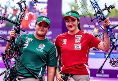Mariana Bernal y Maya Becerra firman histórico oro y plata en Copa del Mundo de Tiro con Arco