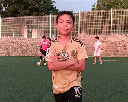 Manuel Castillo, el niño futbolista de la Nakayama, Culiacán, que sueña en grande