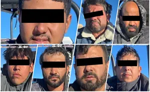 Detienen a 7 hombres con fuerte arsenal y desmantelan narcolaboratorio en Baja California