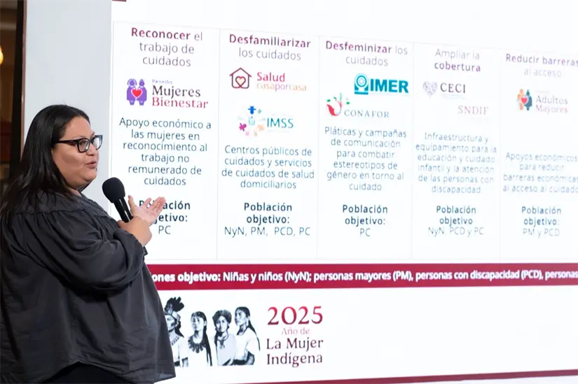 Citlalli Hernández presenta el Sistema de Cuidados atención para niñas, personas mayores y con discapacidad