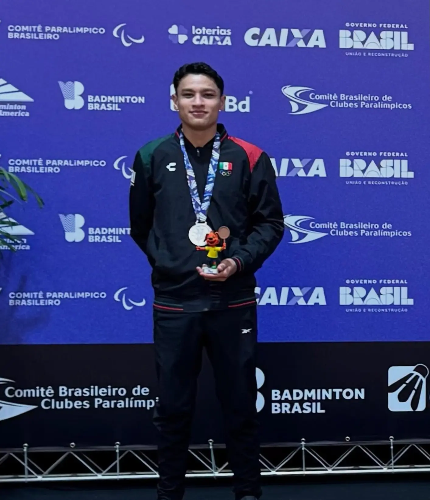 Maximiliano Ávila Sosa se coronó con dos preseas. Foto: CONADE